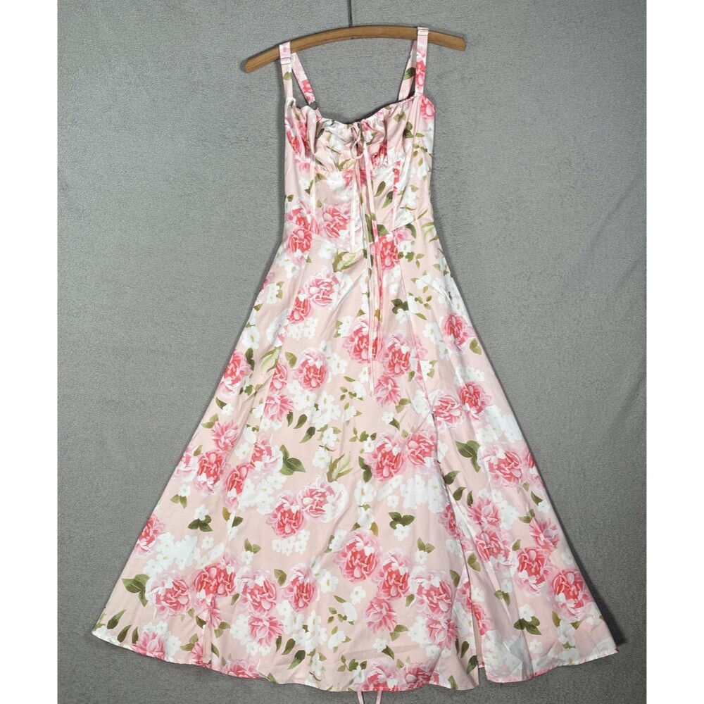 Marthea M Babydoll‎ Midi Coreset Bodice Coquette Ditsy Soft Girl Feminine Roses